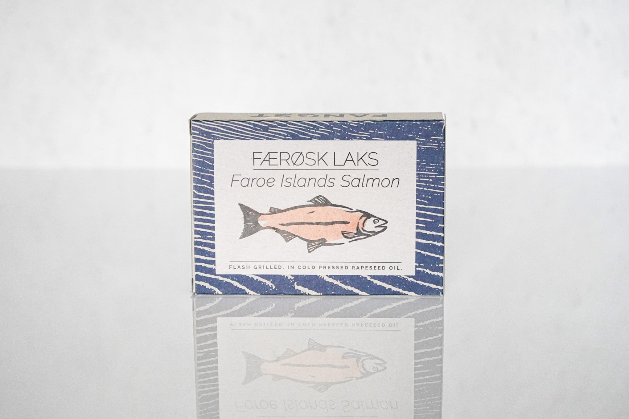 Fangst Faroe Islands Salmon flash grilled in cold pressed rapeseed oil box