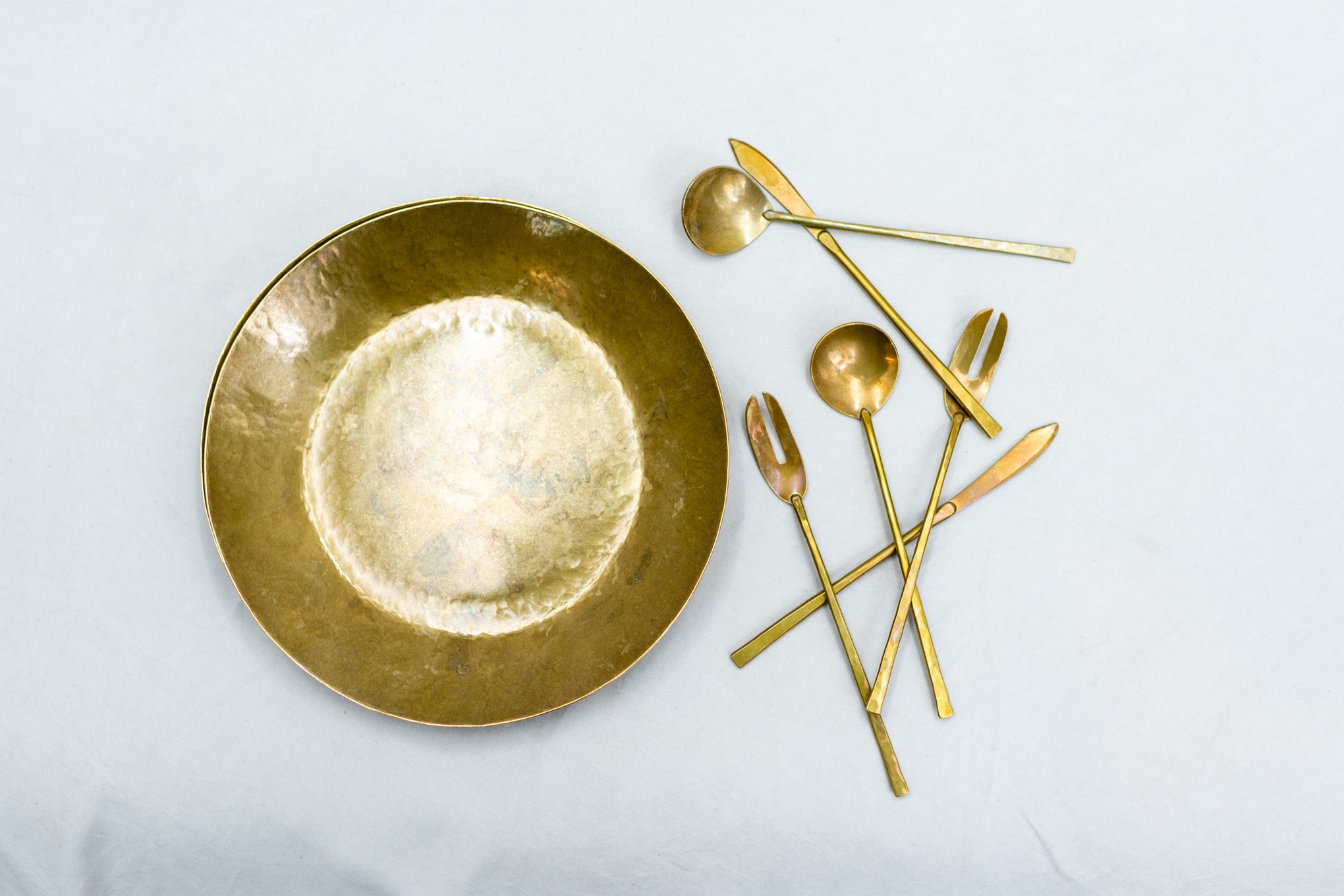 Small Brass Plate 6.5, Table & Home